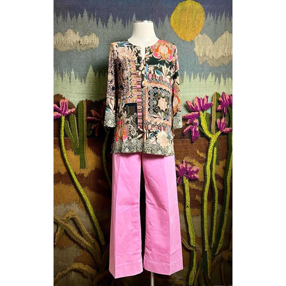 Johnny Was Flora Button Front Tunic S - Picture 9 of 15